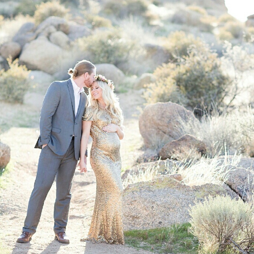 Gold Maternity Gown